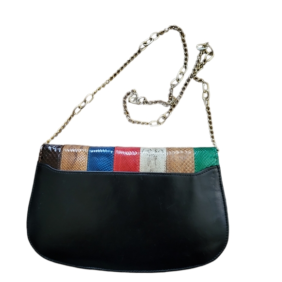 Rare Vintage Snakeskin Patchwork Shoulder Bag - Picture 2 of 8